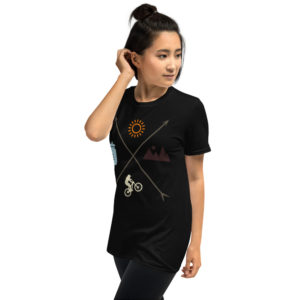 Mountain Biking Arrows- Short-Sleeve Unisex T-Shirt